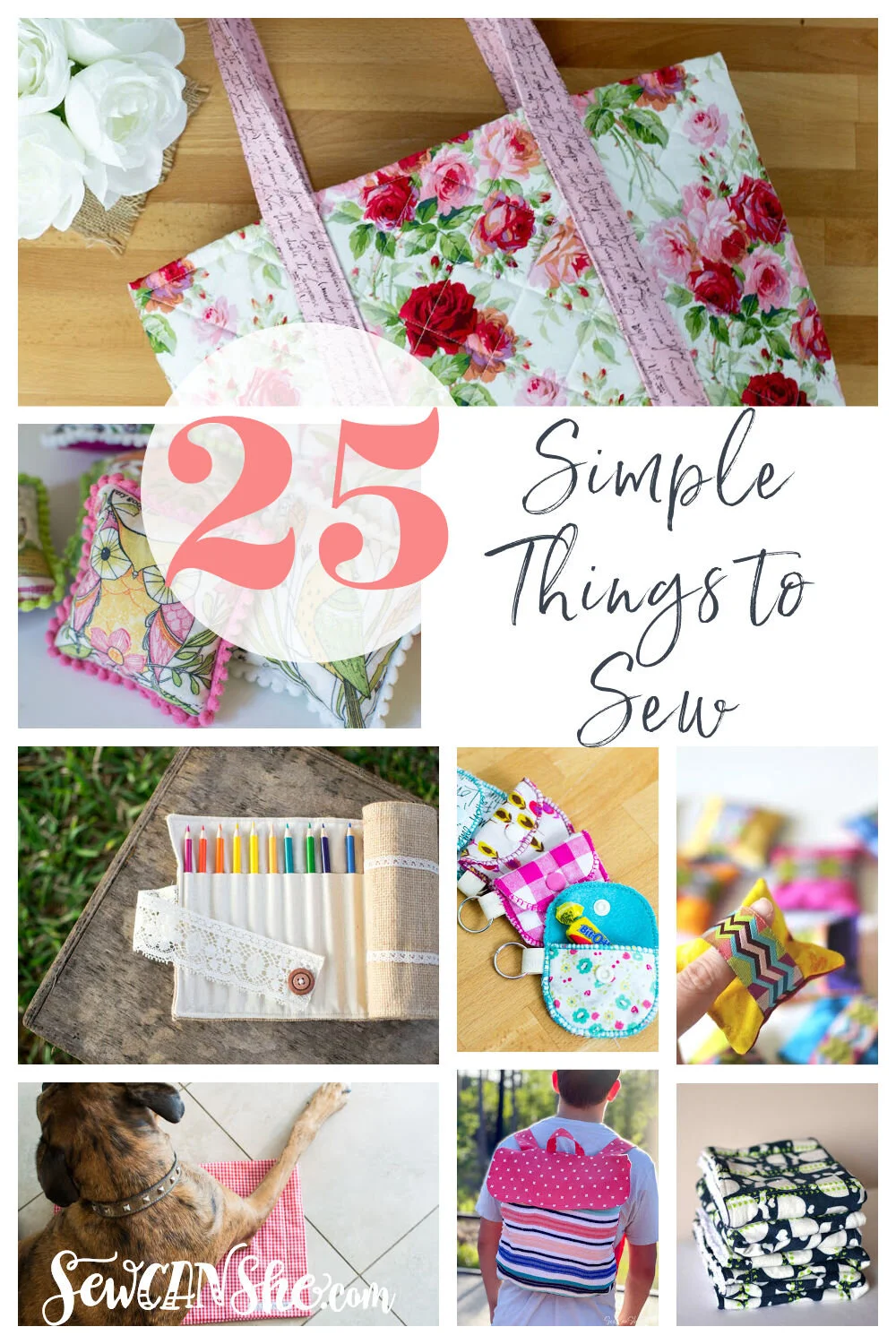 25 Simple Sewing Projects All Free